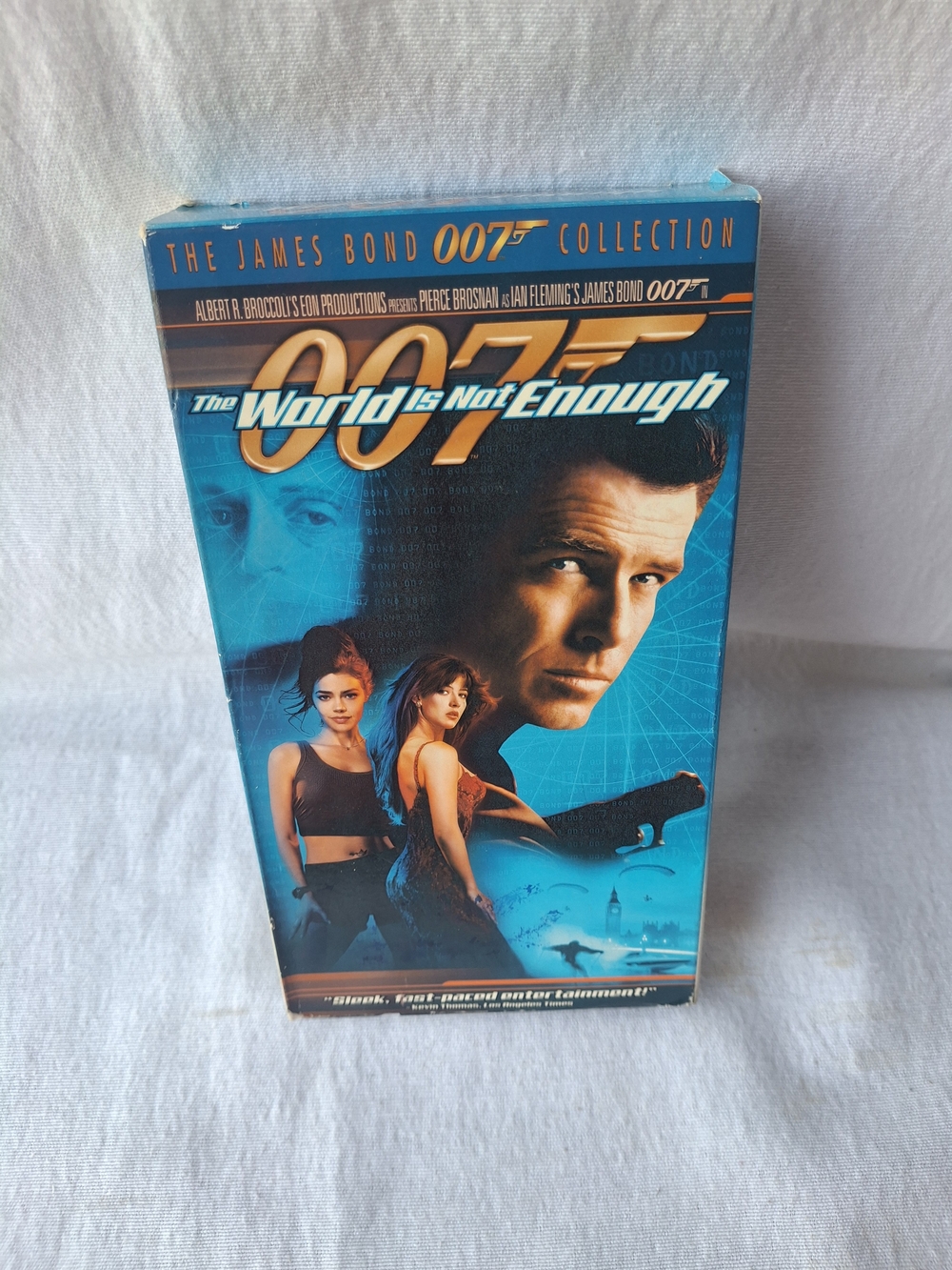 007 The World Is Not Enough VHS Tape - Blue Cover